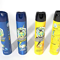 Household Insecticide Spray Cans In Different Colors With Lemon Scent For Home Use