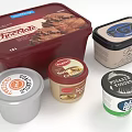Assorted Packaged Dessert Cups With Chocolate Spice Vanilla And Swirl Flavors In Different Containers