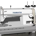 Industrial Sewing Machine with Sturdy Worktable and Mechanical Structure for Heavy Duty Fabric Stitching 3d model