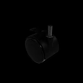 Sturdy Black Swivel Caster Wheel With Bolt For Furniture Mobility Needs