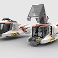 LEGO toy building blocks spaceship sci-fi spaceship spaceship spacecraft 3d model