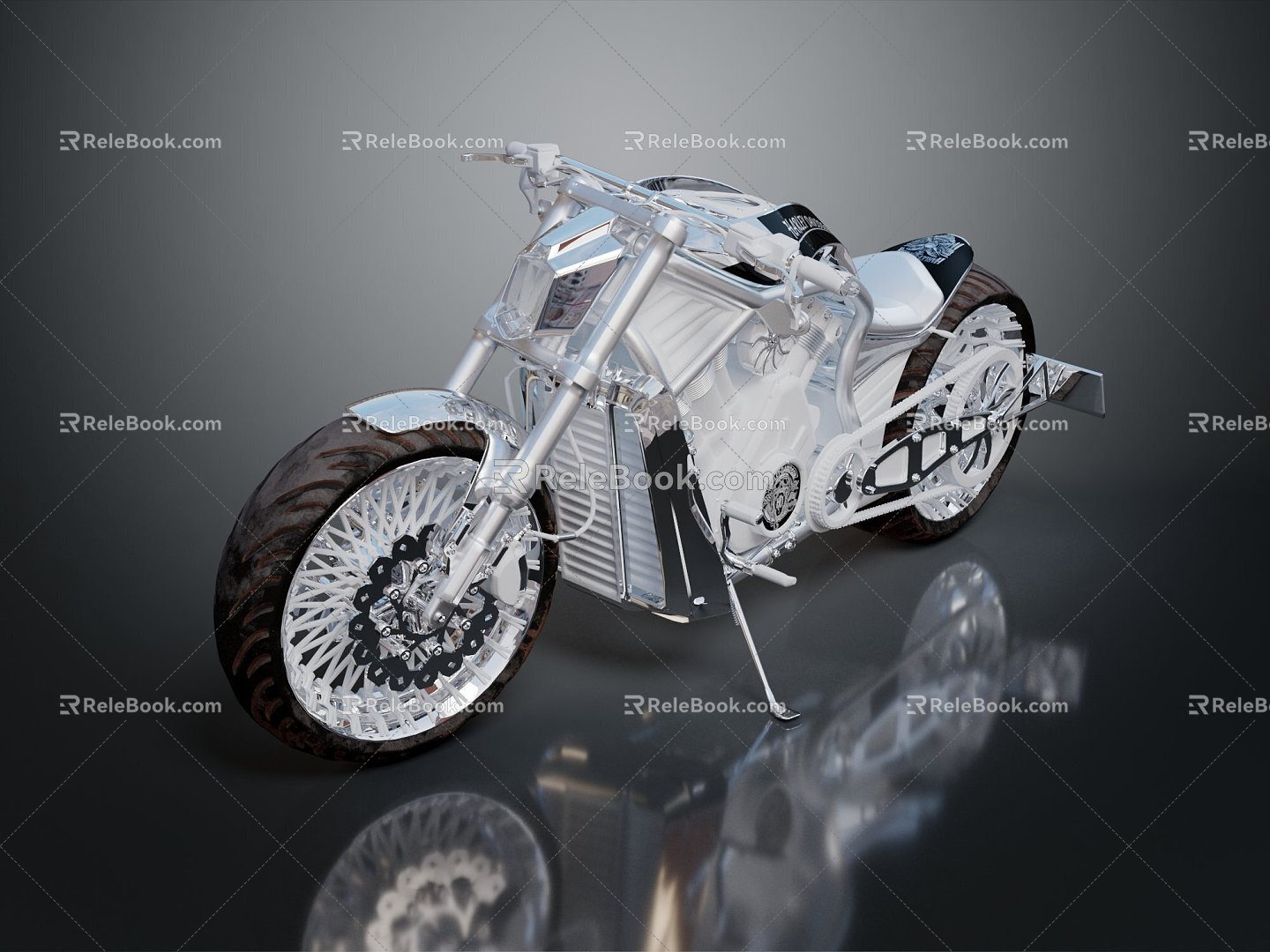 Modern Motorcycle Luxury Motorcycle Two-wheeled Motocross Motorcycle 3d model