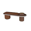 Wind sofa stool bench 3d model