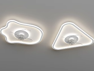 Modern minimalist wall lamp combination 3d model