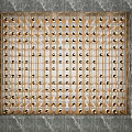 Modern Wine Cabinet With Metal Frame And Neatly Arranged Wine Bottles On Marble Background