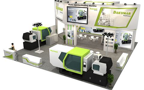 Modern Exhibition Engineering Machinery Exhibition Booth Exhibition Hall Exhibition Temporary Exhibition Expo 3d model