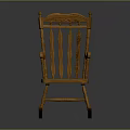 Elegant Traditional Wooden Rocking Chair With Classic Design And Comfortable Armrests