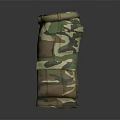 Camouflage Cargo Shorts With Belt And Multiple Utility Pockets Design 3d model