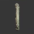 Detailed Artistic Circular Sculpture Carvings With Intricate Silver Decorative Patterns