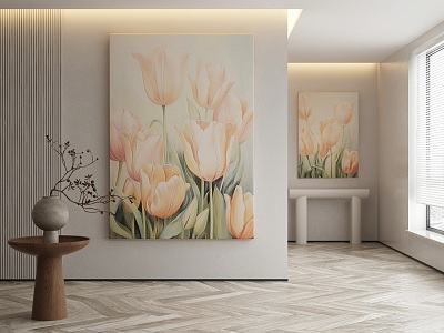 modern decorative painting 3d model