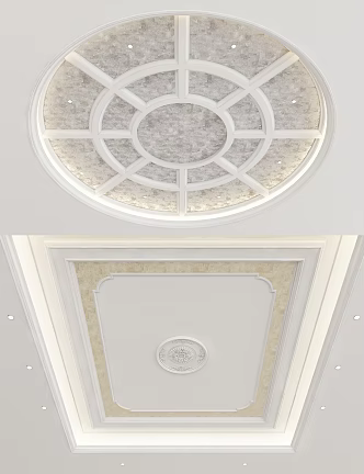 European-style ceiling 3d model