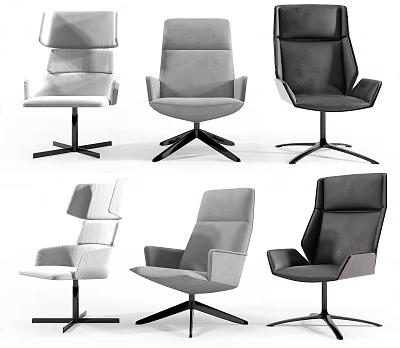 Modern Office Chair Collection With Ergonomic Design And Multiple Color Options 3d model