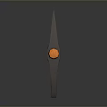 Industrial Pickaxe Equipment With Orange Handle And Metal Head For Heavy Duty Use