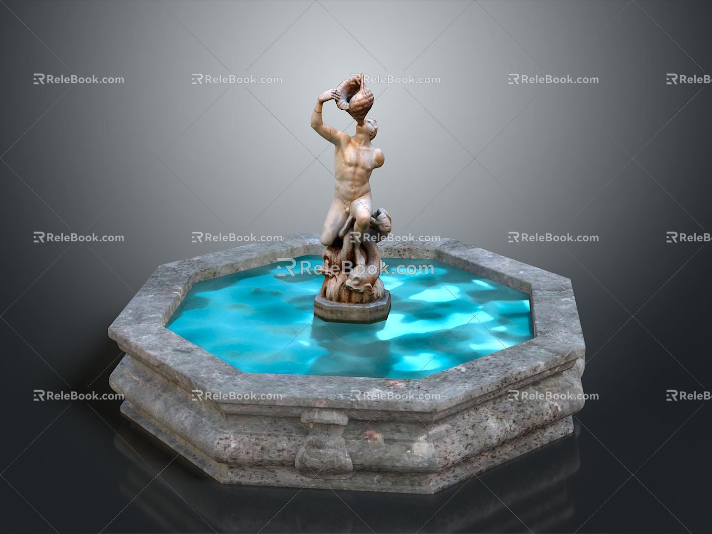 Fountain Cartoon Fountain Animation Fountain Styled Fountain Fantasy Style Fountain Magic Fountain 3d model