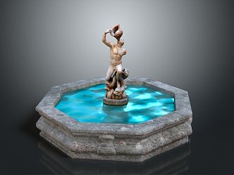 Fountain Cartoon Fountain Animation Fountain Styled Fountain Fantasy Style Fountain Magic Fountain 3d model