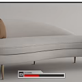Modern Multiplayer Sofa Multiplayer Curved Sofa Shaped Sofa 3d model