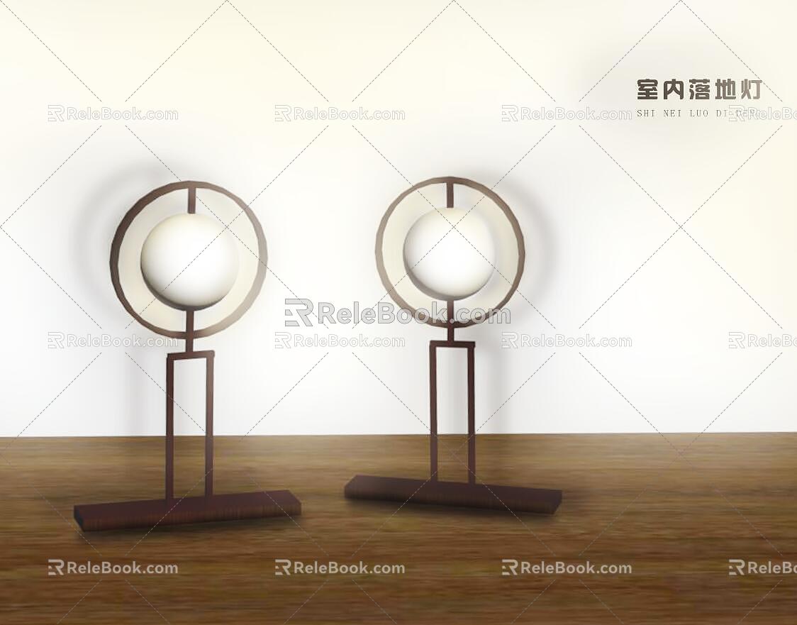 Indoor floor lamp model