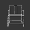 Wooden Leisure Chair Modern Design Featuring Armrests Square Backrest And Sturdy Structure