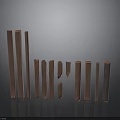 Tall Plant Stems With Various Heights And Natural Wooden Texture For Home Decor