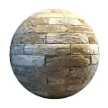 Brick Spherical Component Structure Design With Textured Surface And Layered Patterns