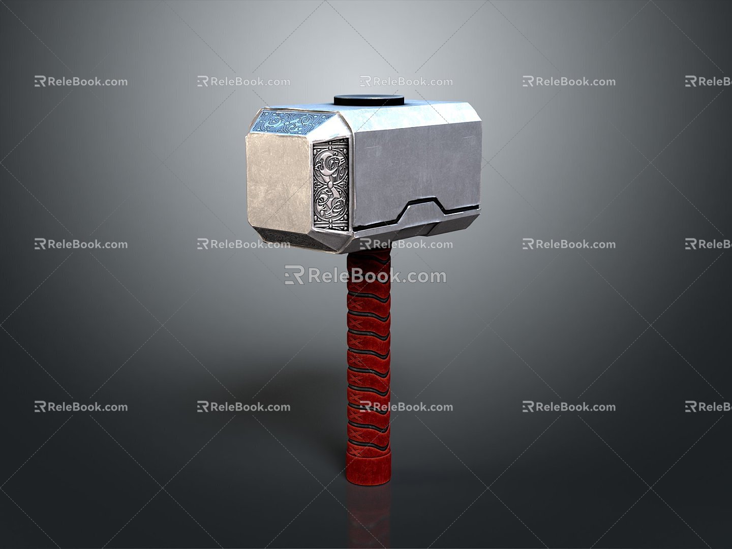 Viking Hammer Hammer Warhammer Cartoon Hammer Magic Hammer Thor's Hammer Ancient Weapons Cold Weapons 3d model