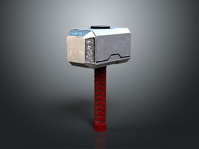 Viking Hammer Warhammer Cartoon Hammer Magic Hammer Thor's Hammer Ancient Weapons Cold Weapons 3d model