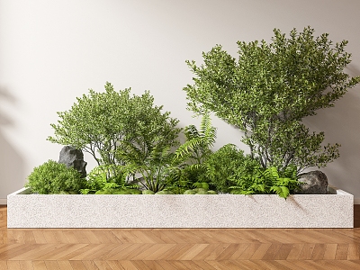 Modern Indoor Landscape Plant Pile Green Plant Landscape Green Plant Courtyard Green Plant Courtyard Small Landscape Green Plant model