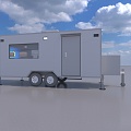 RV trailer internal conference room monitoring 3d model