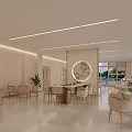 Modern Hospital Outpatient Clinic Waiting Area With Bright Lighting And Comfortable Seating