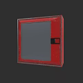 Red Enclosed Fire Safety Equipment Cabinet Wall Mounted For Emergency Use