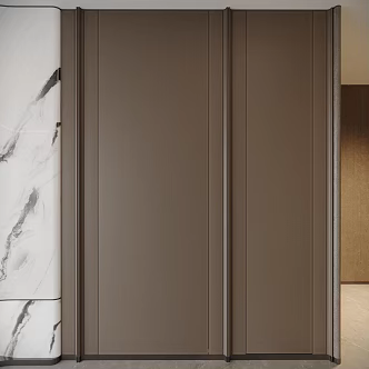 High grade leather wall panel 3d model
