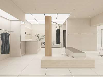 Women's clothing store 3d model