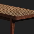 Stylish Modern Outdoor Chair With Wooden Frame And Woven Rattan Seat For Garden Patio Use