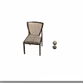 Modern Solid Wood Dining Chair With Woven Rattan Backrest And Patterned Fabric Upholstered Seat