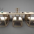 New Chinese style tea table 3d model