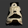 Stylish Black And White Casual Sneakers With Breathable Upper And Thick Sole