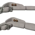 Modern corner sofa multiplayer sofa 3d model