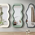 Mirror Full-body mirror Dressed mirror Fitting mirror Floor mirror 3d model