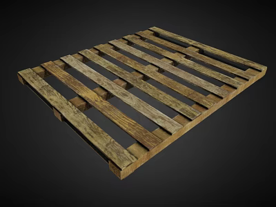 Wooden Pallet Commercial Equipment For Heavy Duty Cargo Shipping And Storage 3d model