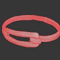 Fashionable Silver Bracelet With Twisted Wire Clasp And Unique Shape Design
