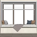 Modern Bay Window 3d model