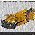 coal mine roadheader 3d model