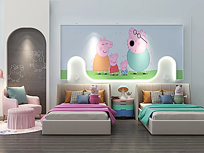 Children's bed 3d model Children's bed 3d model