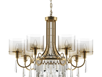 Modern chandelier crystal chandelier 3d model