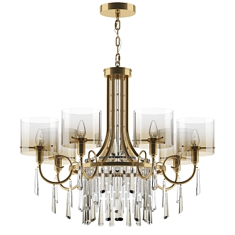 Modern chandelier crystal chandelier 3d model