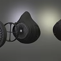 Black Comfortable Protective Mask with Breathable Design for Daily Living Supplies