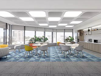 Leisure tea area negotiation area 3d model