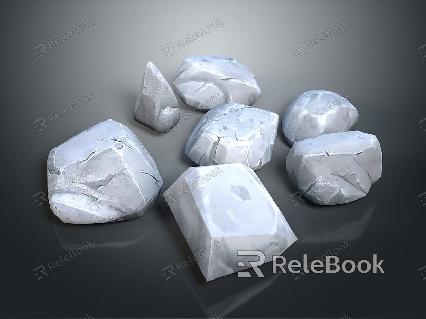 Rock Rock Block Rock Block Rock Specimen Boulder Big Stone Block Rock Stratum Rock Stratum Rock Stratum Rock model