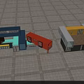 Colorful Modular Container Building Design With Red Blue Yellow And White Units