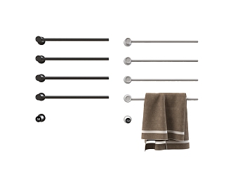 Modern towel rack 3d model